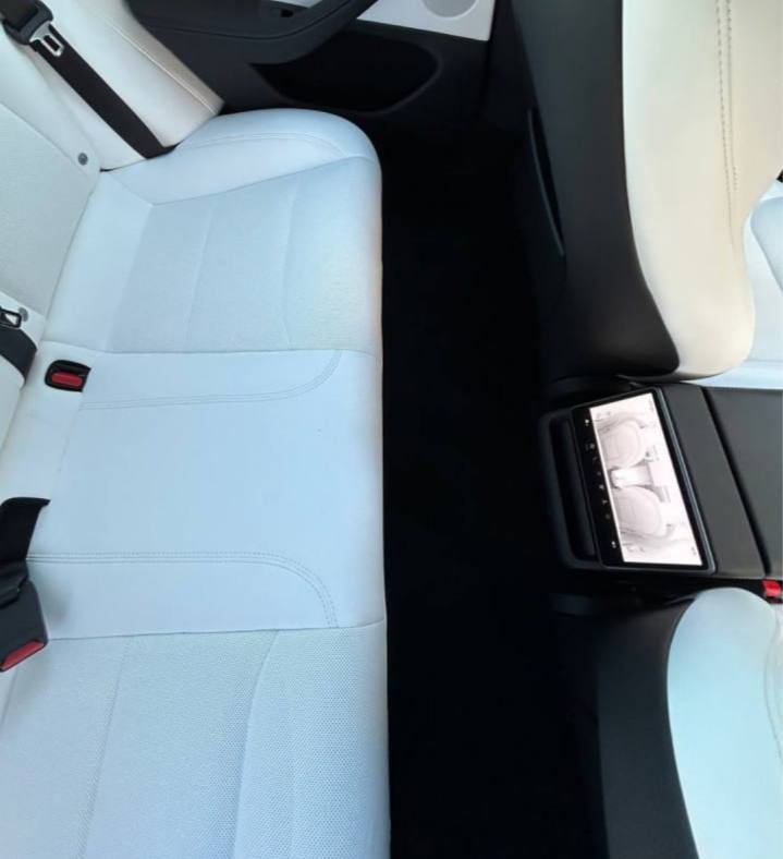 Rear seat and floor area - after interior detail
